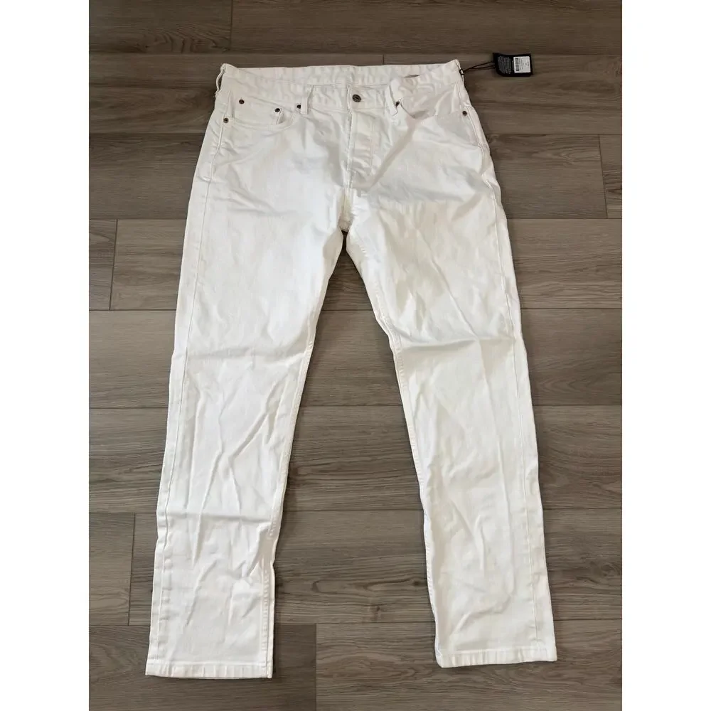 Buck Mason Classic Button Fly Ford Standard White Japanese Denim NWT 36x32